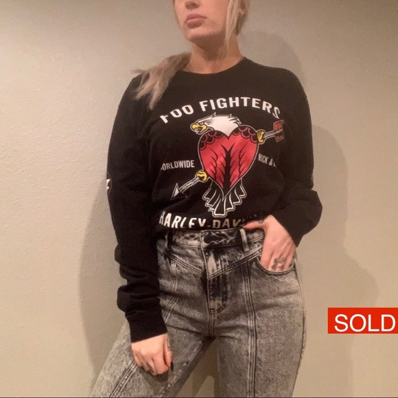 SOLD: 
Harley Davidson X FOO Fighters long sleeve - Picture 1 of 5